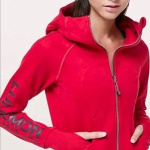 Lululemon 20y* scuba hoodie in red